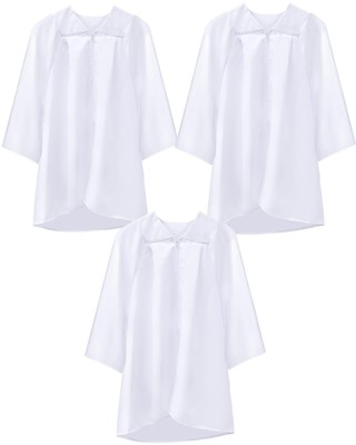 3 Pcs Unisex Matte Choir Robes Kids Graduation Gown for School Judge Robes Costu