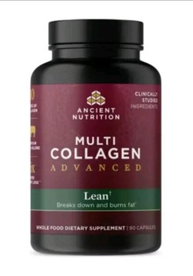 Ancient Nutrition Multi Collagen Advanced Lean+ Supplement 90 Capsules Exp 04/28