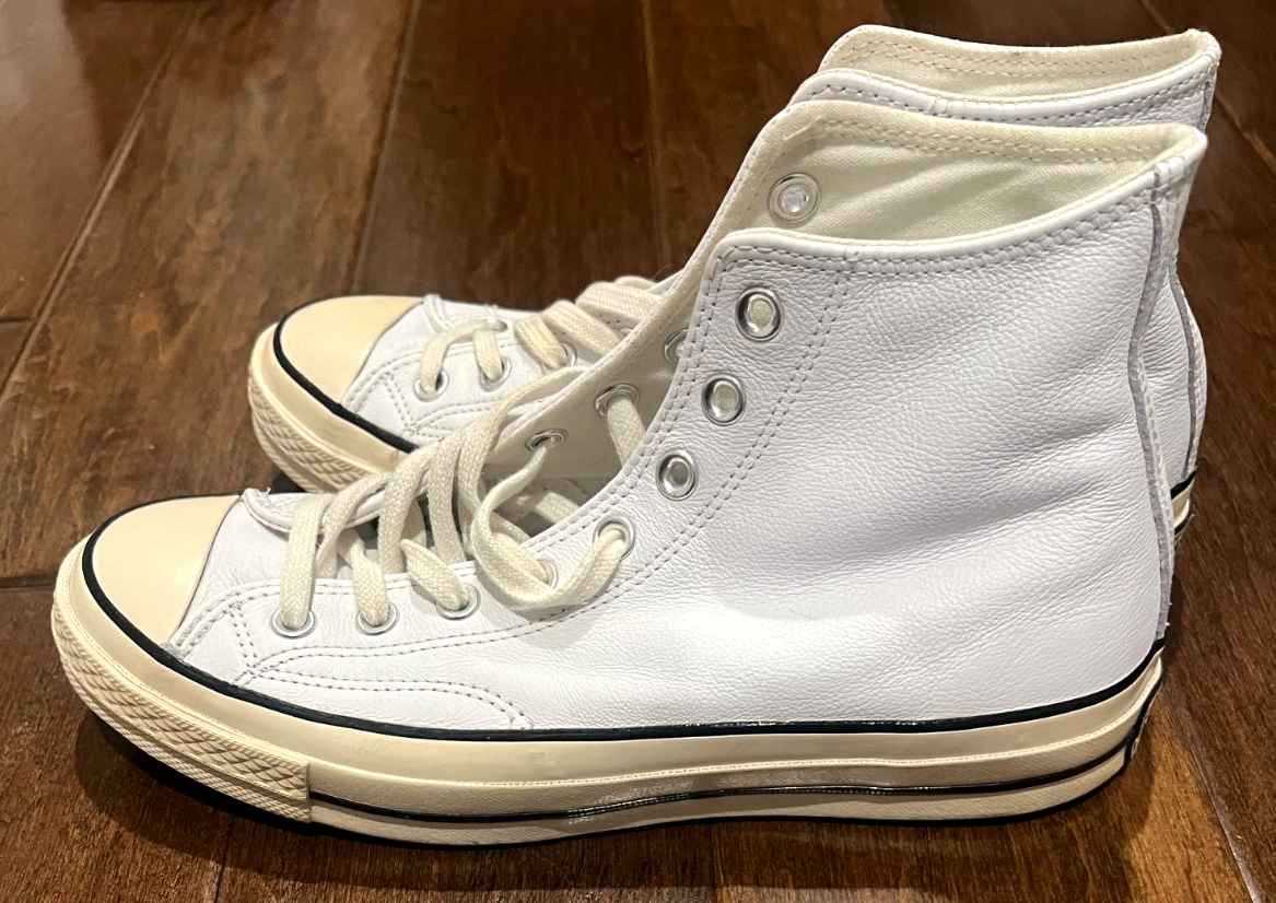 Converse Leather Upper Chuck 70 Hi 'White' 167064C Size Men 8