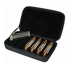 Hohner Marine Band 1896 Diatonic Harmonica with Brass Body, Curved Covers,...