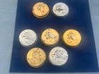 Antique lot of 7 WALTHAM 18s 7j-17j Pocket Watch Movements some run