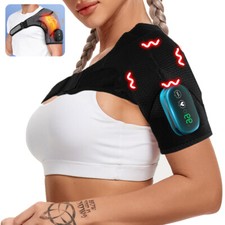Shoulder Brace Rotator Cuff Support Vibration Heating Pad Massager Fortemotus