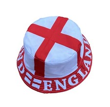 England flag bucket hat Union Jack Great Britain unisex 2 in 1 reversible White