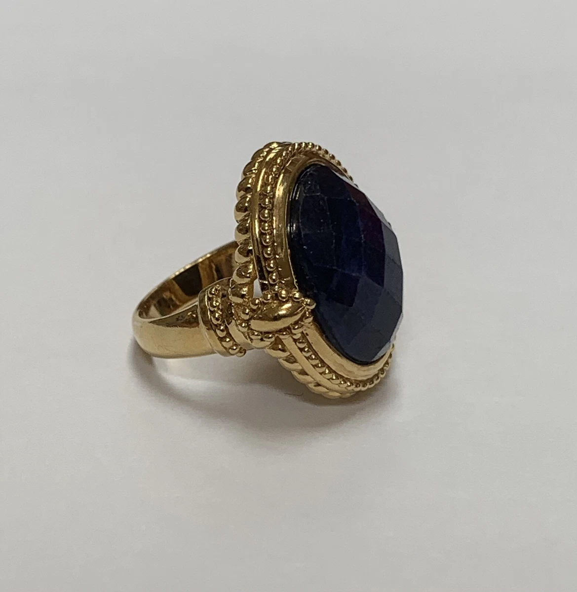 Navy blue shop stone ring