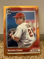 Bartolo Colon 2024 Panini Donruss Optic Baseball Orange Holo Prizm /199 #27
