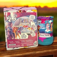 5 Pieces My Little Pony Toddler or Crib Size Bedding Gift Set