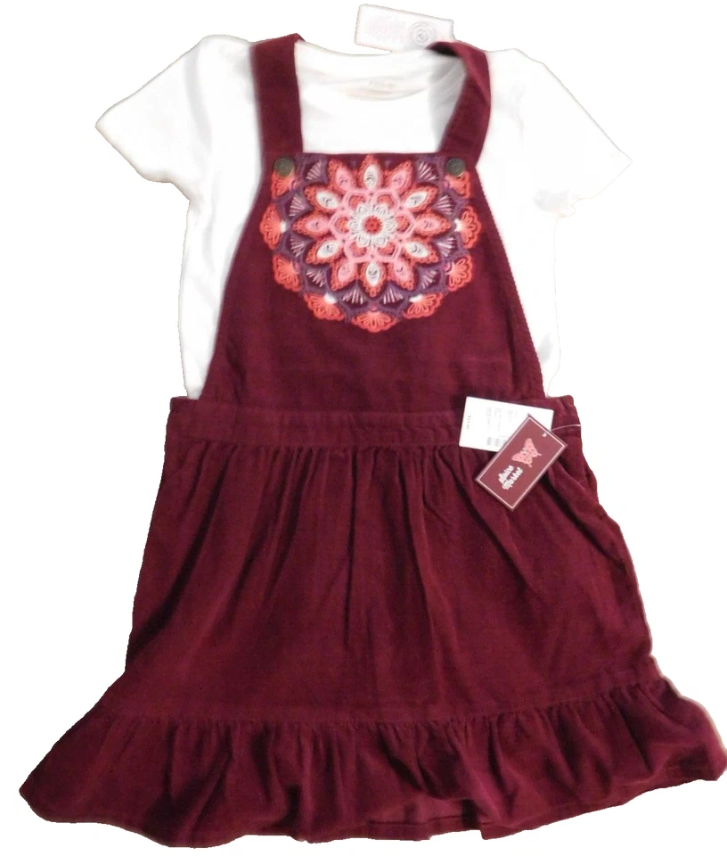 Vestido Falda Gymboree Epic Thread Niñas 5/6 Pana Jersey 6 y Camiseta 5/6 Nuevo con Etiquetas Foto 2 de 3