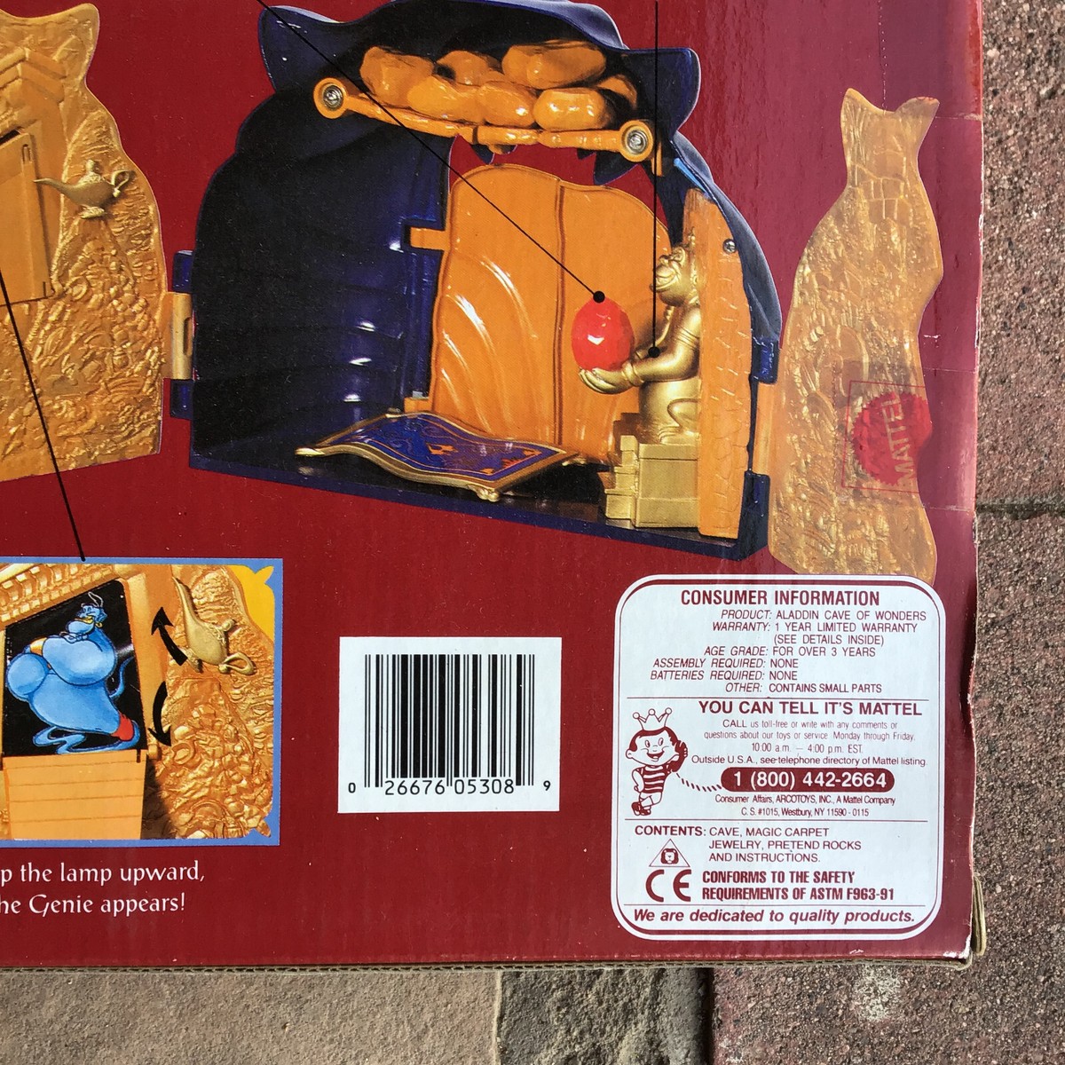 Disney Mattel Aladdin Cave of Wonders Vintage Play Set 1992 New