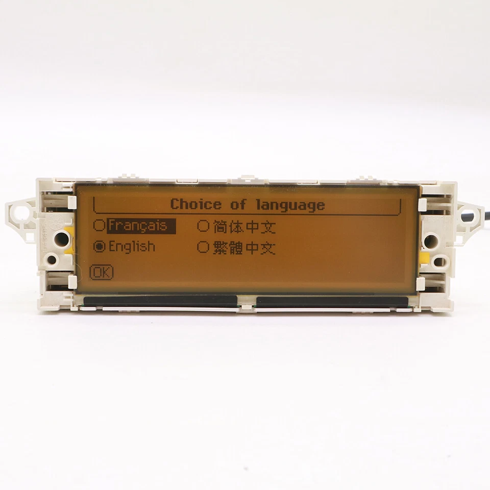 Écran Afficheur jaune 12 broches Pour Peugeots 207 307 308 408 Citroen C5 C4 C3 - Photo 4/4