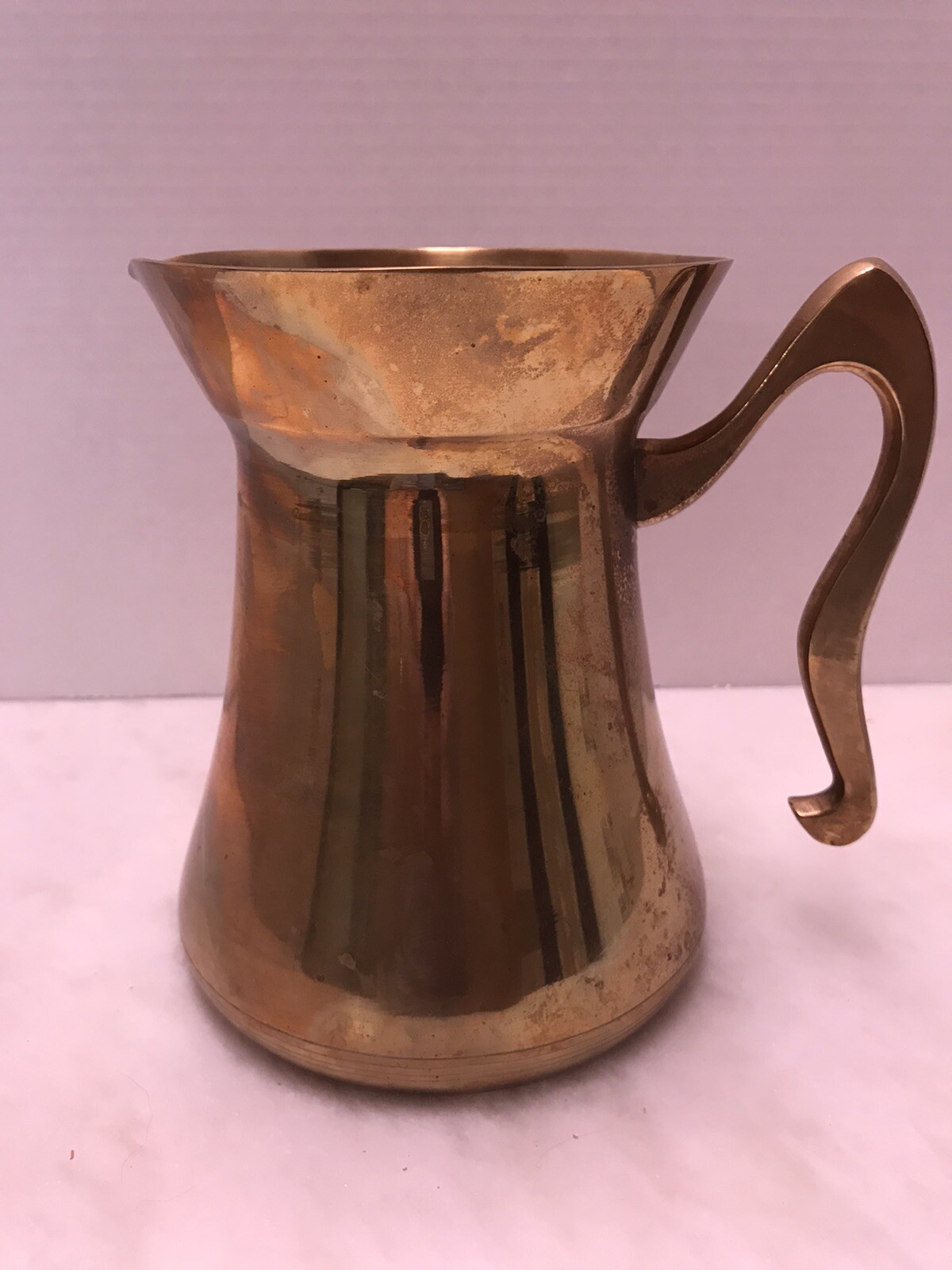 Brass Pitcher Vase Decor with Handle