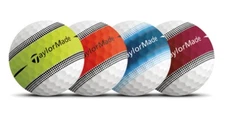 NEW Taylormade Tour Response Stripe  Practice OVERRUN Golf Balls / Bulk Pack