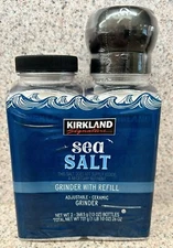 KIRKLAND Signature Sea Salt - Grinder with Refill 26 Ounce FREE SHIPPING!