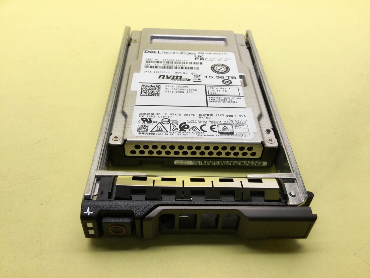 DX2PD Dell KIOXIA CM7 15.36TB PCIe4.0 NVMe 2.5