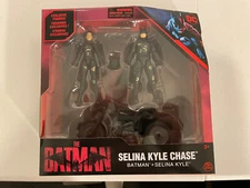 💥THE BATMAN SELINA KYLE CHASE ACTION FIGURE SET WITH BIKE FAST SHIPPING