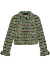 Gucci straight-collar striped tweed jacket - BNWT