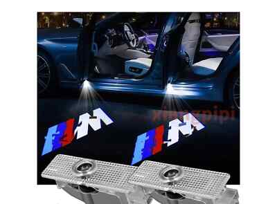 2pcs LED Welcome Puddle Light Projector Lamp Fits For B-M-W Car Door
