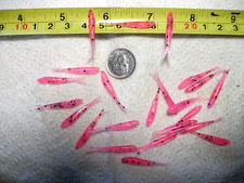 100-1 1/8"-CRAPPIE-PANFISH-TROUT-MINNOW GRUBS-JIGS-scent-split tails-flukes-lure