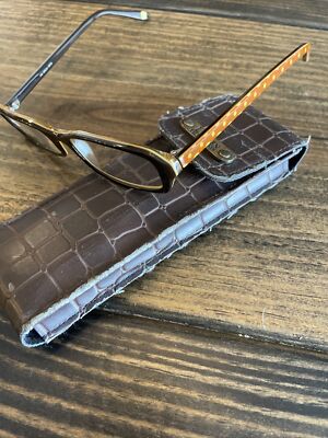 Vintage Ralph Lauren Polo Poka Dot Glasses with Case Model LRL24 BT10 140
