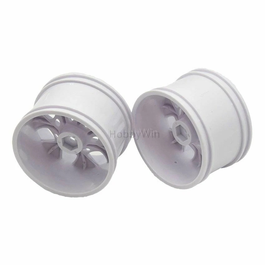HSP part 08008N Wheel Rim White 2P for Hispeed HiMOTO 1/10 RC Model Truck 94111 - Image 2 of 4