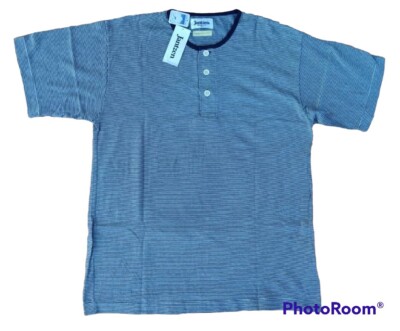 FREE SHIPPING VTG NOS USA COTTON JANTZEN SINGLE STITCH STRIPE T-SHIRT