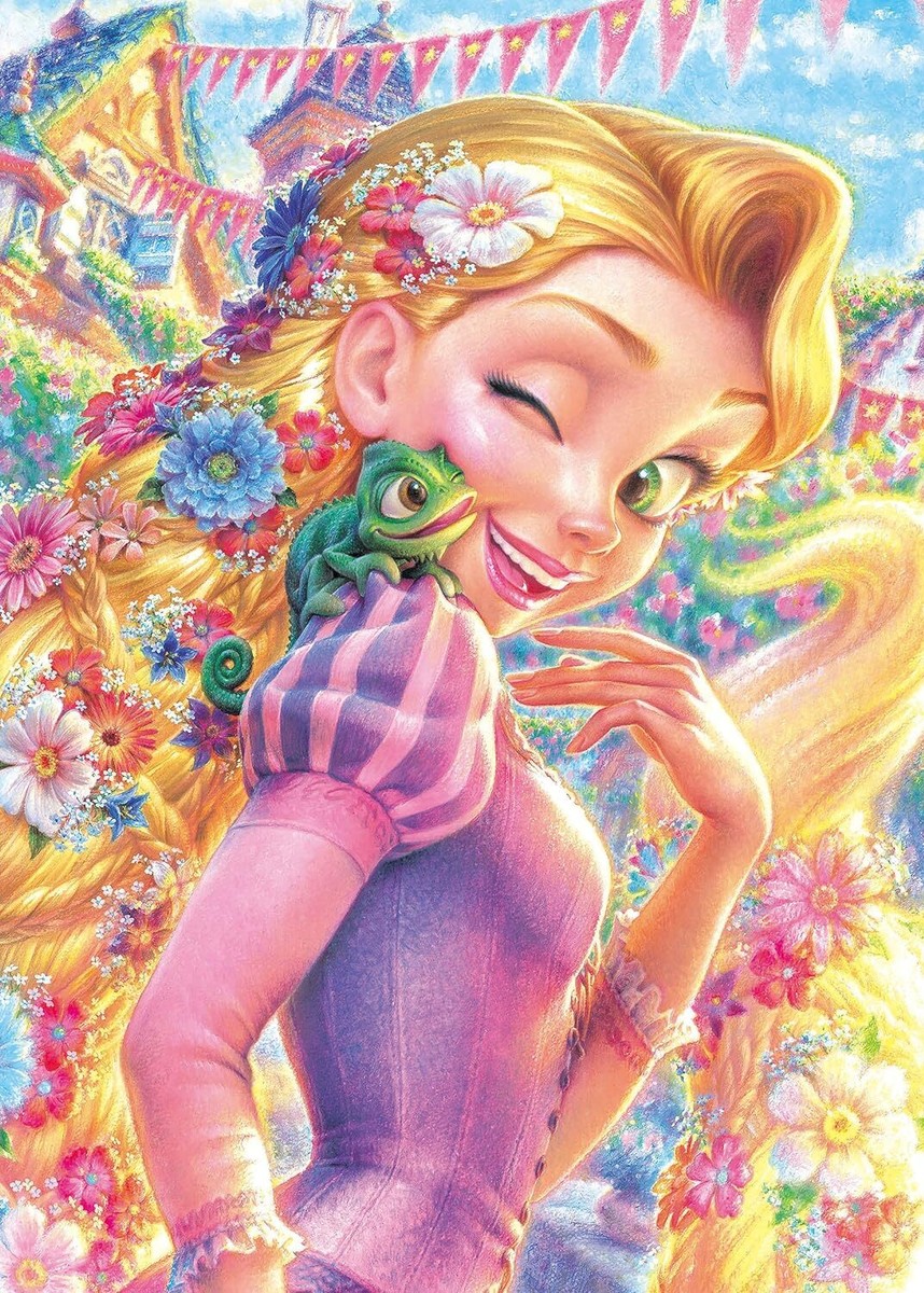 Disney - のん New Tenyo 500pieces Jigsaw Puzzle Disney Tangled Rapunzel D