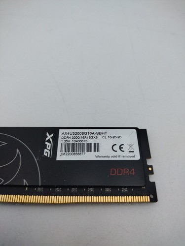 Adata XPG Hunter 8 GB DDR4 3200 Mhz Desktop Memory PC4-25600 AX4U32008G16A-SBHT - Picture 2 of 2