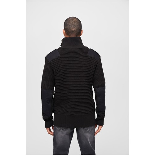 Suéter alpino Brandit Suéter Suéter Sudadera Suéter de punto grueso Cuello Botón - Imagen 4 de 32