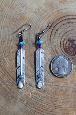 【HYERES LOR】25SS★ Nova Silver (W) Full Pave Earrings Navajo Feather Earrings in silver. | Harpo Paris
