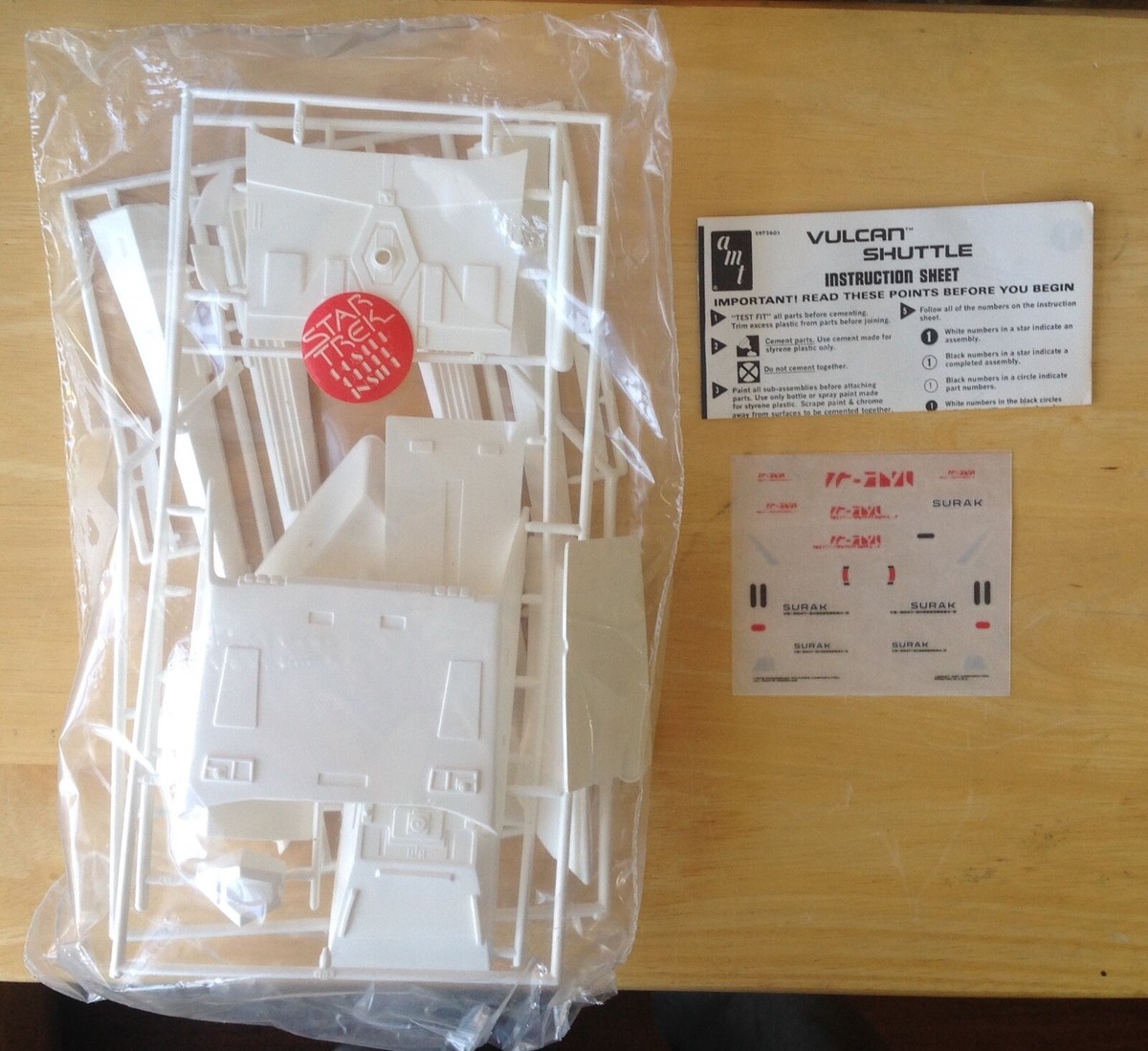 AMT 1:187 Star Trek Vulcan Shuttle Kit No. S972, Opened Box
