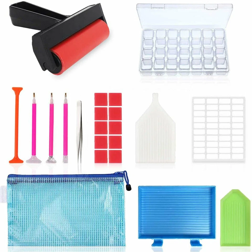 22 Piece 5D Diamond Painting Tools Box Diamond Accessories Diy Art Craft Pen Set - image 3 of 4