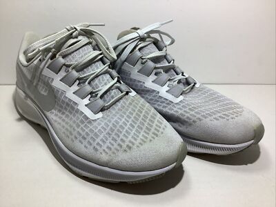 Nike Womens 8 Air Zoom Pegasus 37 BQ9647-009 Gray Running Shoes Sneakers 