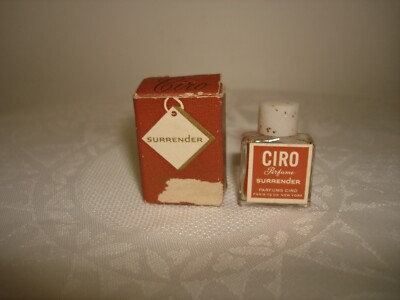 Vintage Les Parfums CIRO Perfume Surrender Paris 1/2 DRAM Mini