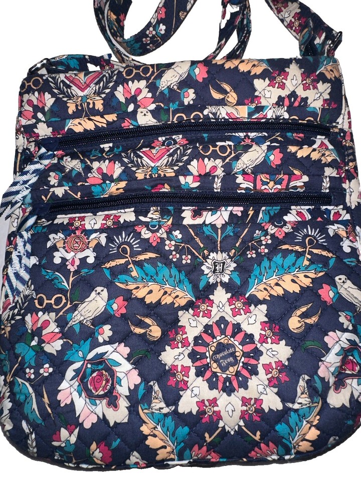 Vera Bradley Triple Zip Hipster Crossbody Bag Home To Hogwarts Harry