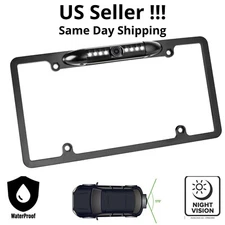 Backup Camera Rearview License Plate Frame for Jensen CAR910W Night Vision