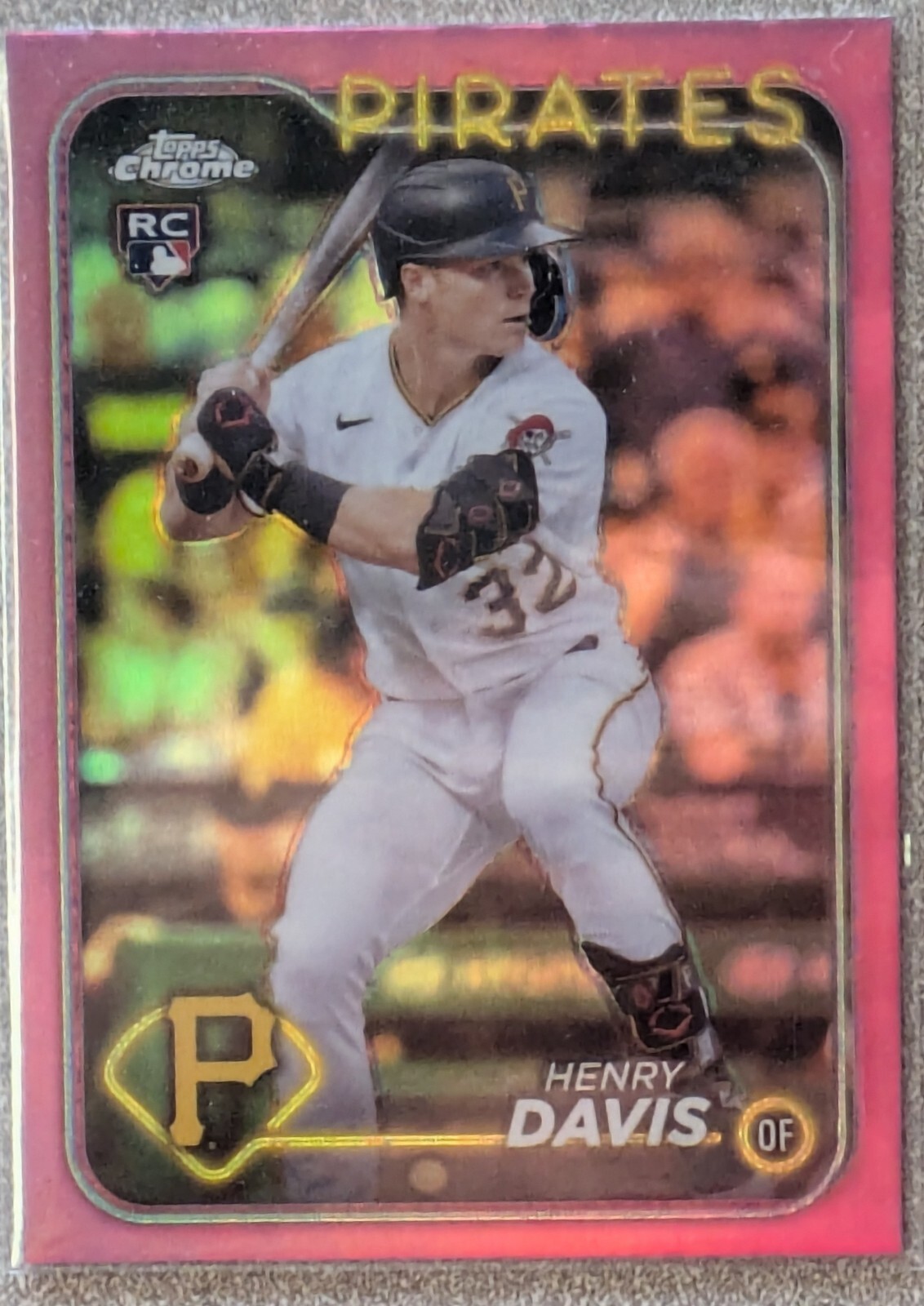 Henry Davis RC - 2024 Topps Chrome - Pink Refractor #260