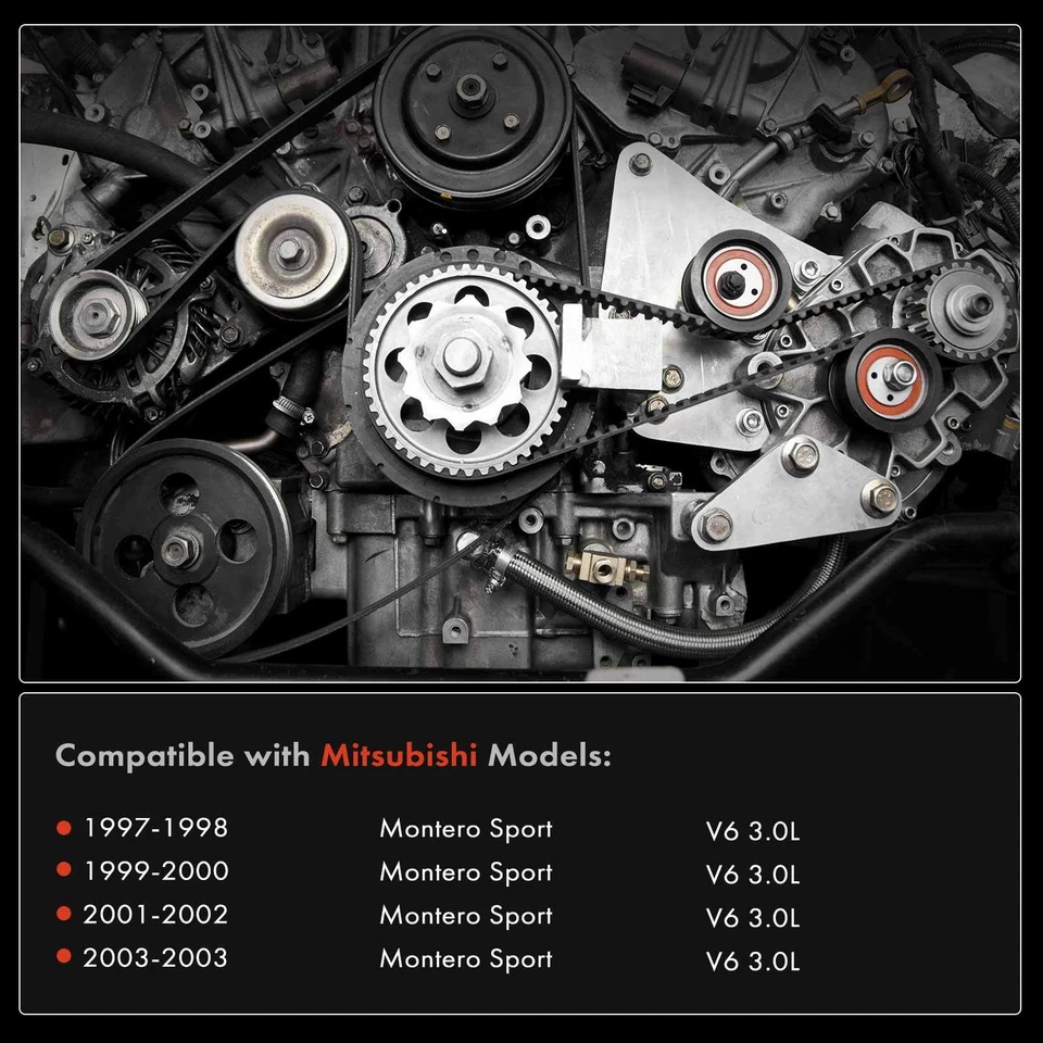 8x New Timing Belt Kit for Mitsubishi Montero Sport 1997 1998 1999-2003 V6 3.0L - Image 2 of 4