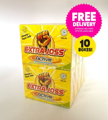 EXTRA JOSS Active Flavour 10 Box (60 Sachets) Energy Drink Powder Boost Stamina - Picture 2 of 7