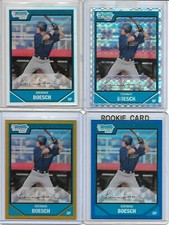 2007 Bowman Chrome Prospects #BC13 Brennan Boesch Lot (Base,Blue,Gold,Ref,X-Fra)