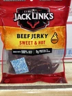 8 Bags Of Sweet&Hot Jack Links Beef Jerky