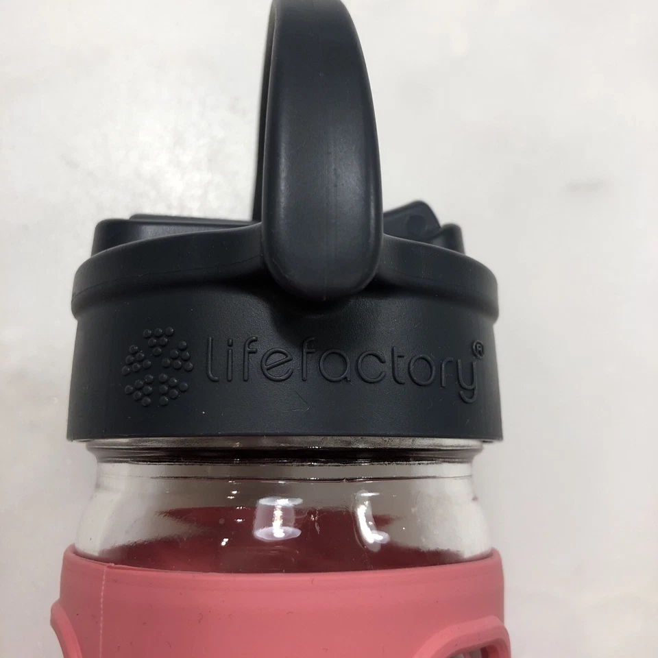 Life Factory Glass Bottle Lot Of 4 Silicone Grip Sleeve Water Drink 14  & 12oz - Image 2 of 4
