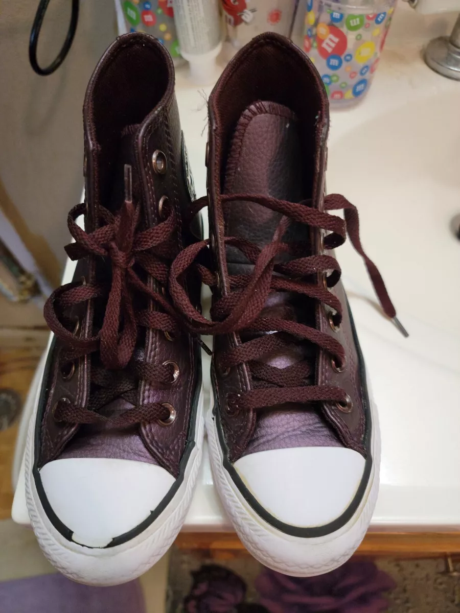 Size 5 leather converse sales