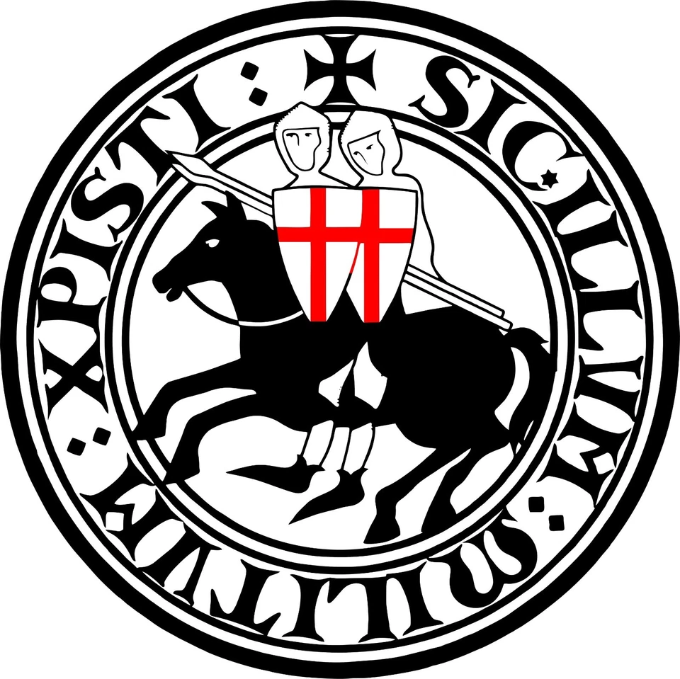 Vinyl Stickers Knights Templar laptop car window medieval history holy crusades