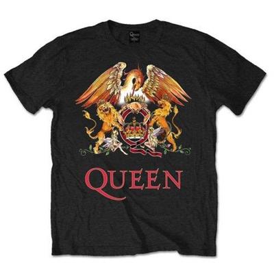 OFFIZIELL LIZENZIERT - QUEEN - KLASSISCHES WAPPEN T-SHIRT FREDDIE MERCURY ROCK