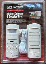 Emerson Motion Detector & Booster Siren NEW SEALED SMA2515P Easy to Program