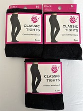 Classic Black40 Denier Tights On The Go Size Medium Opaque Lot Of 3