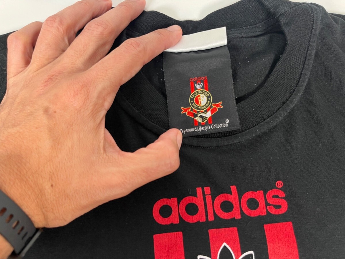 90s Feyenoord adidas  Shirt ベルギー製 FEYENOORD Rotterdam 90s ADIDAS Cotton Football Shirt L