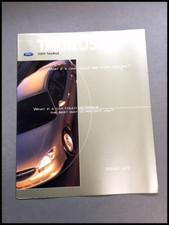 2000 Ford Taurus Original Sales Brochure Catalog 2000 Ford Taurus Original Sales Brochure Catalog