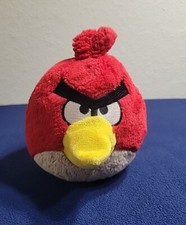 2010 Angry Birds RED BIRD 5  Plush Stuffed Toy by Commonwealth - No Sound Box