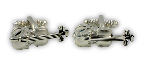 Violin Cufflinks by Onyx-Art - Music Gift - Gift for Violin Student or Teacher