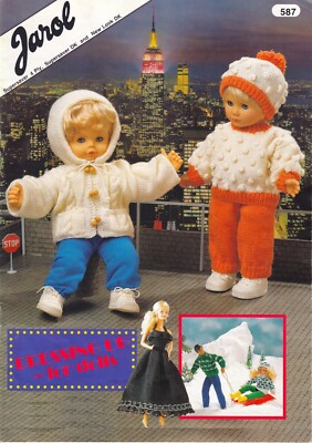 JAROL Verkleiden für Puppen Strickmusterheft 587 Baby-/Modepuppen